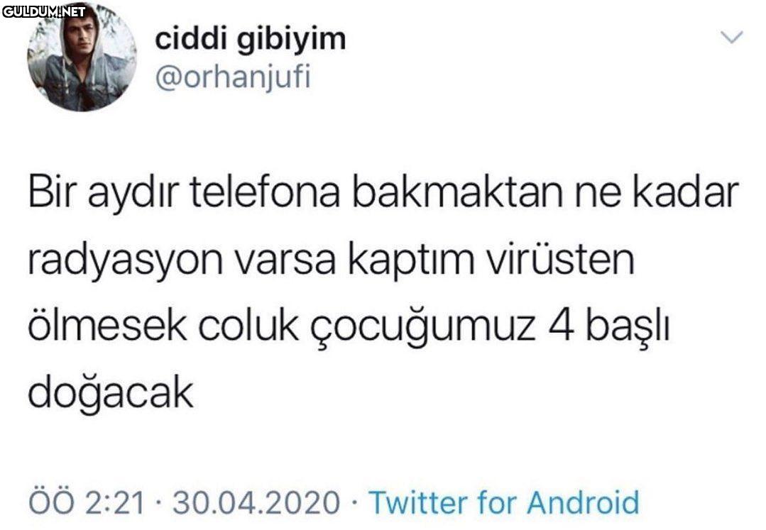 ciddi gibiyim @orhanjufi...