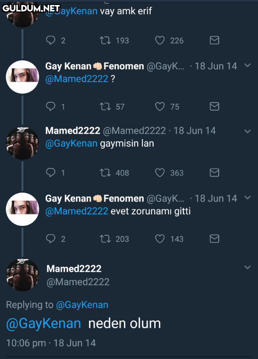 @GayKenan vay amk erif 27...
