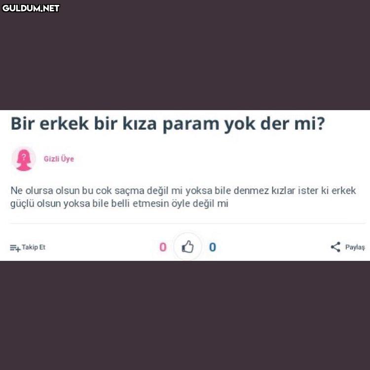Cinsiyet eşitliği diye...