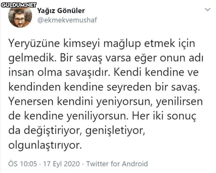 Yağız Gönüler...