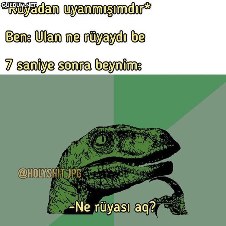 uyanınca birine...