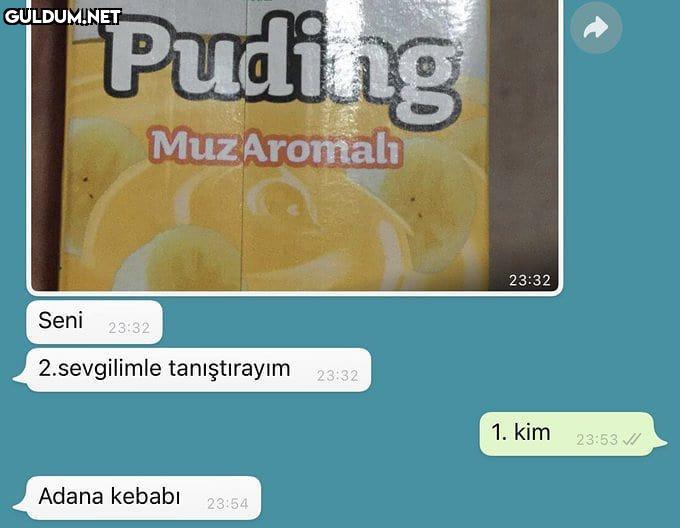 Muzlu puding biraz şey...