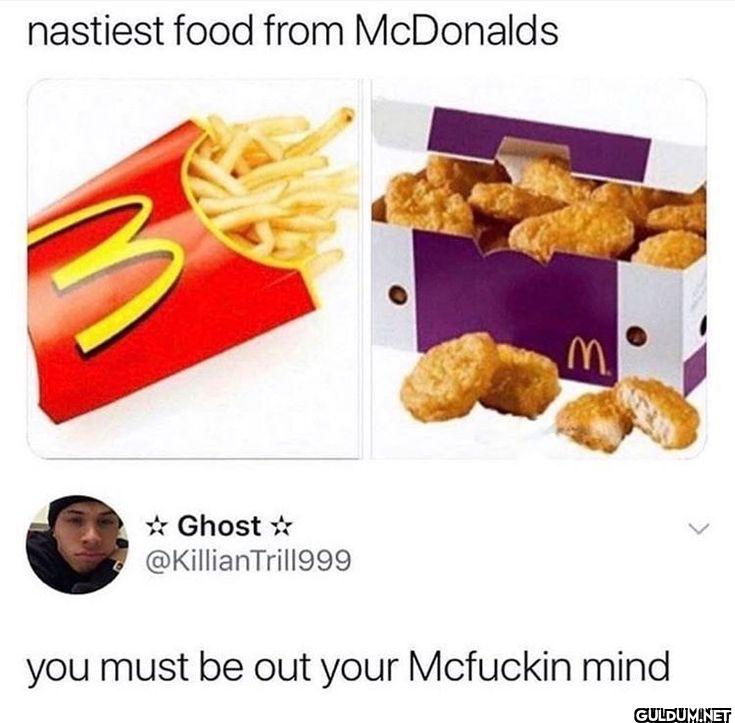 nastiest food from...