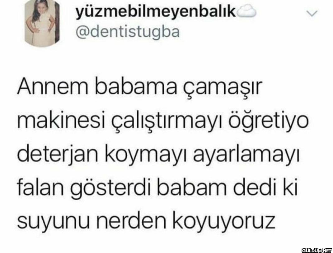 Annem babama çamaşır...