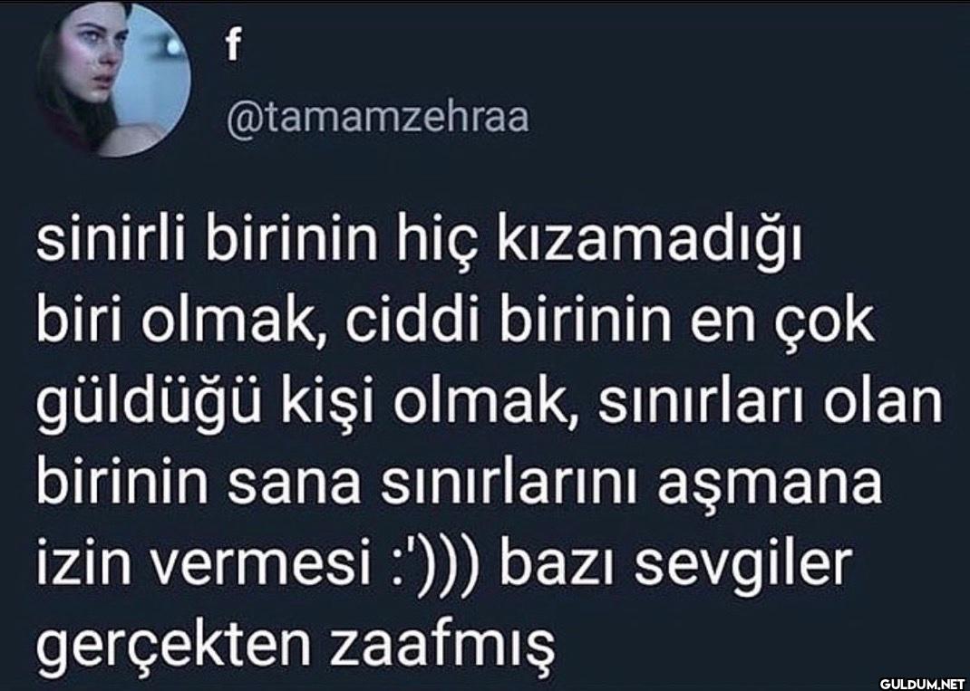 sinirli birinin hiç...