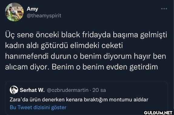 Üç sene önceki black...