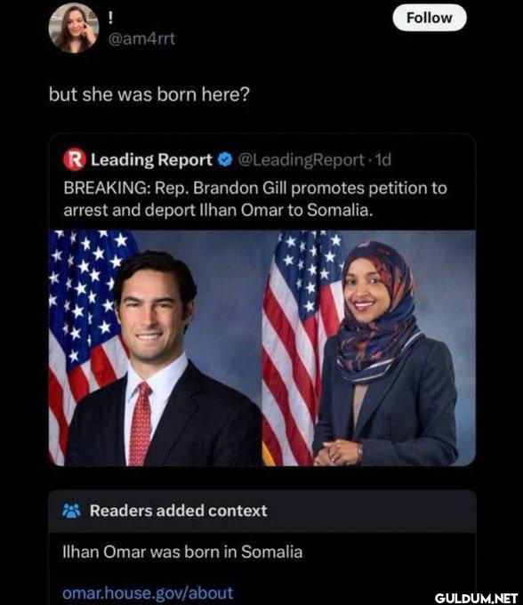 but she was born here? R...