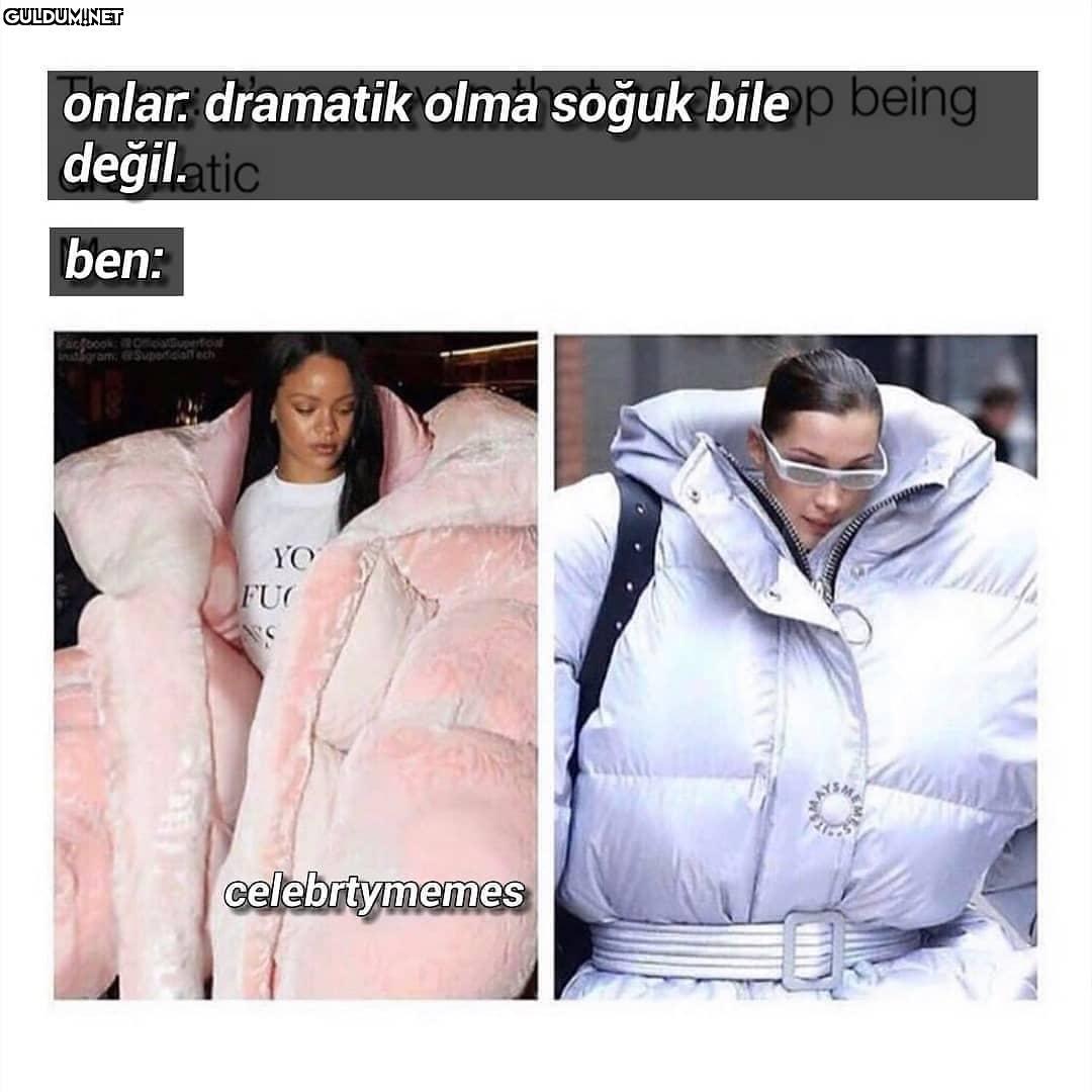 Hayır bak yağmur yağmış...