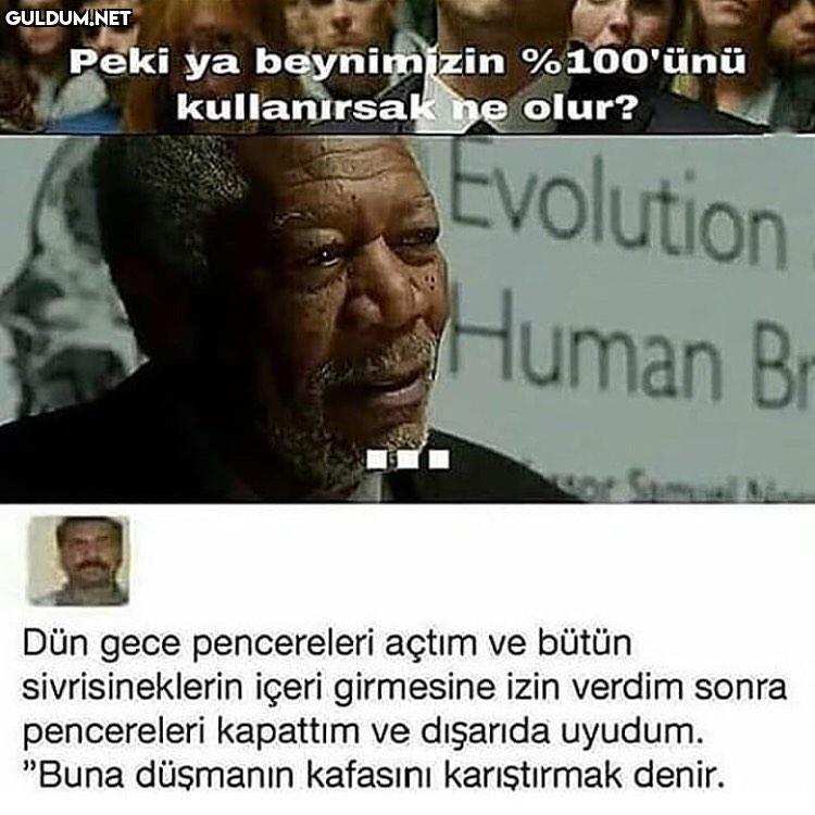 Peki ya beynimizin...