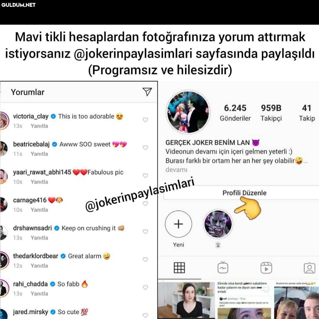 Sizde tikli hesaplardan...