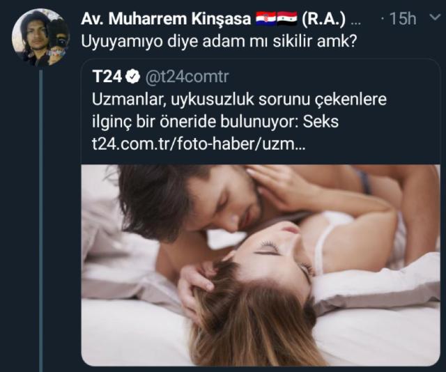 Uyuyamıyo diye adam mı sikilir?