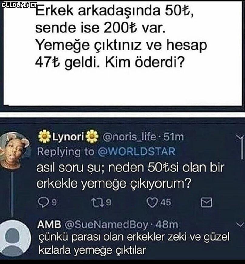 Erkek arkadaşında 50Ł,...