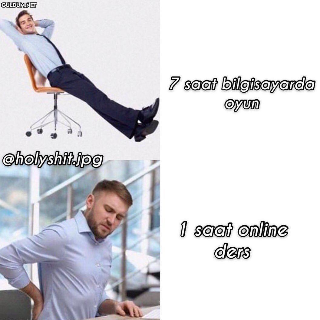7 saat bilgisayarda Oyun...