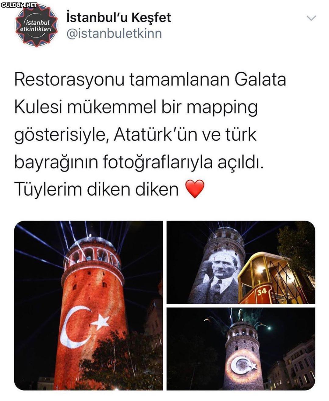 Galata kulesinin...