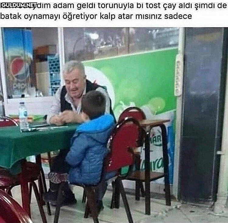 dedeyle batak oynamak mı...