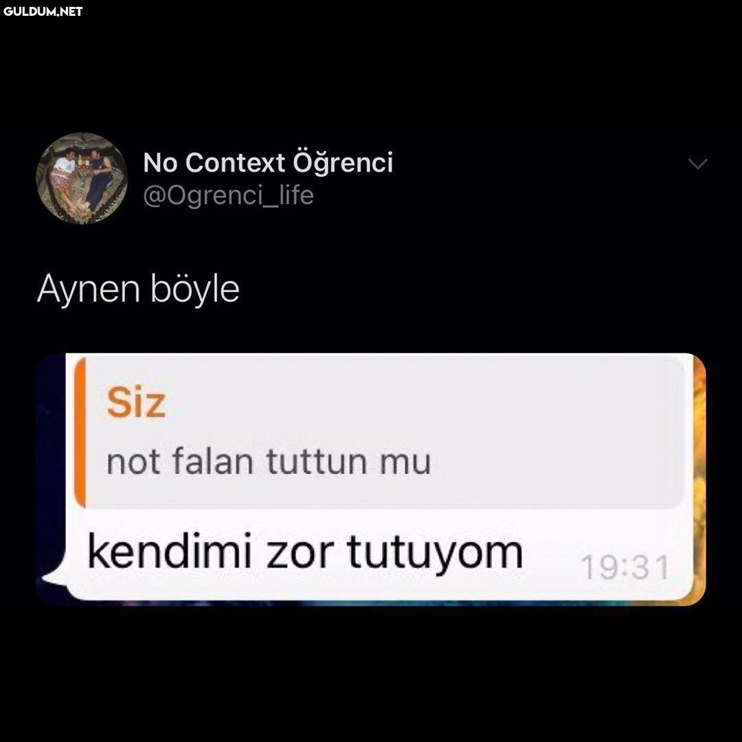 No Context Öğrenci...