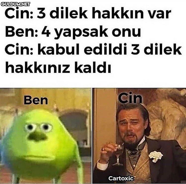 Cin: 3 dilek hakkın var...