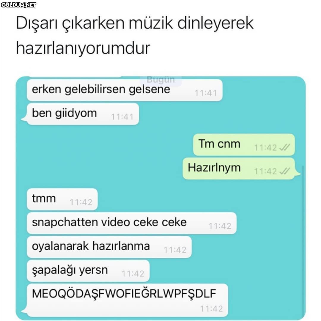 Bunu yapan bi tek ben...