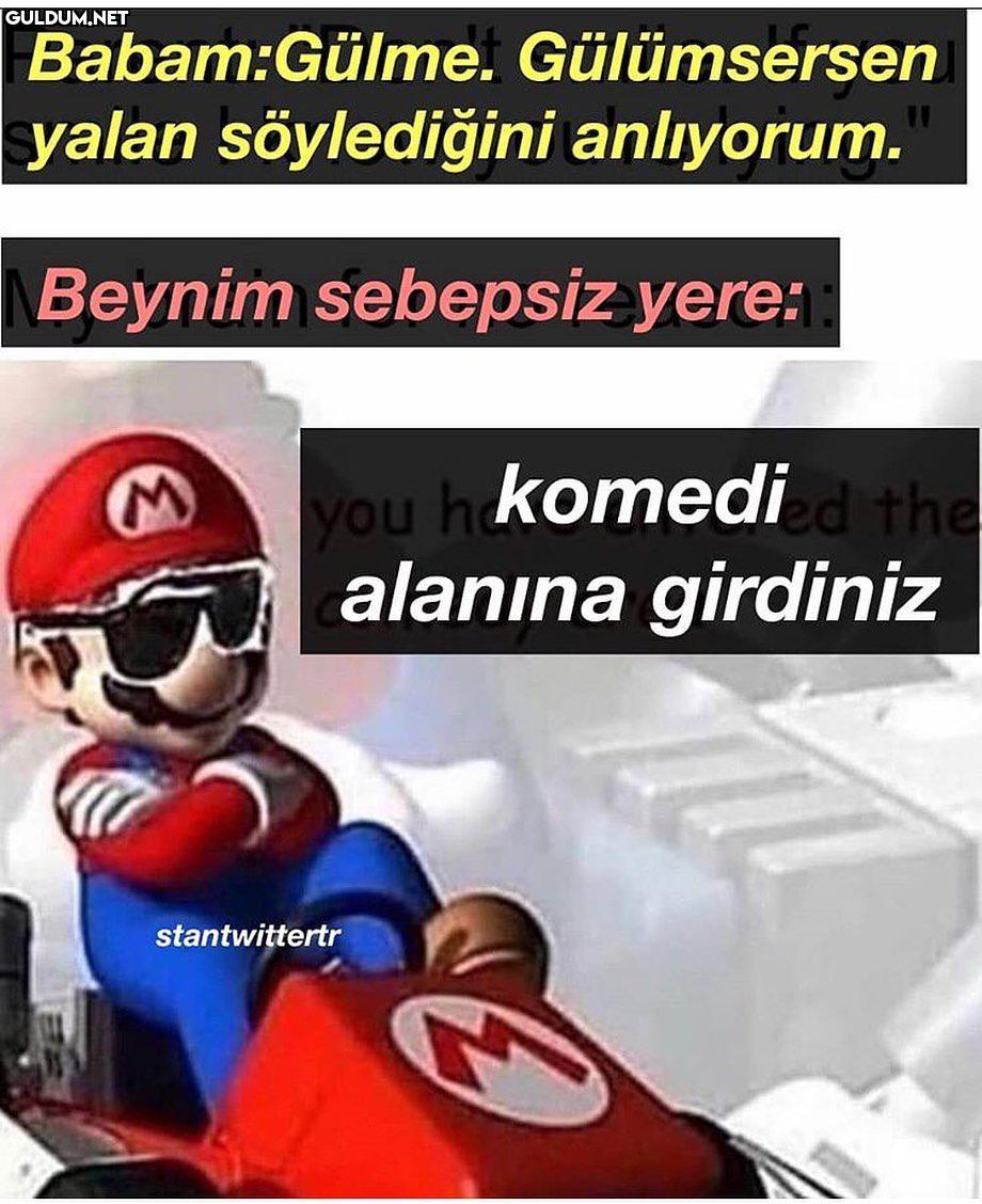 yalan söyleyince gülesim...