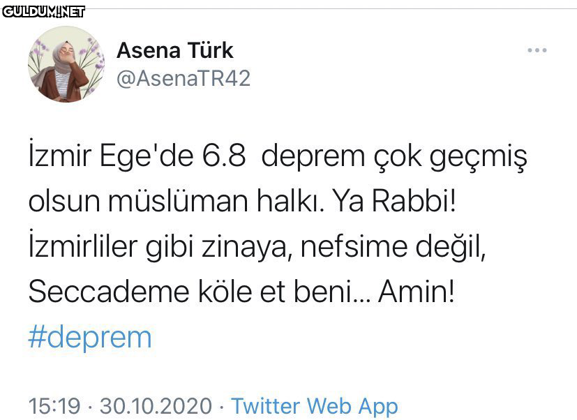 Her depremde bu tür...
