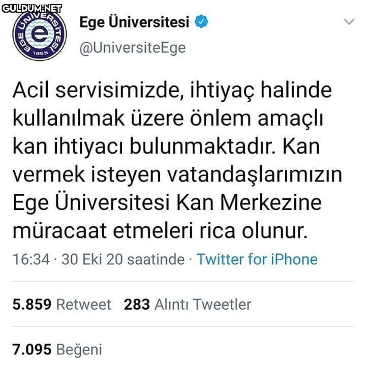 Ege Üniversitesi Önlem...