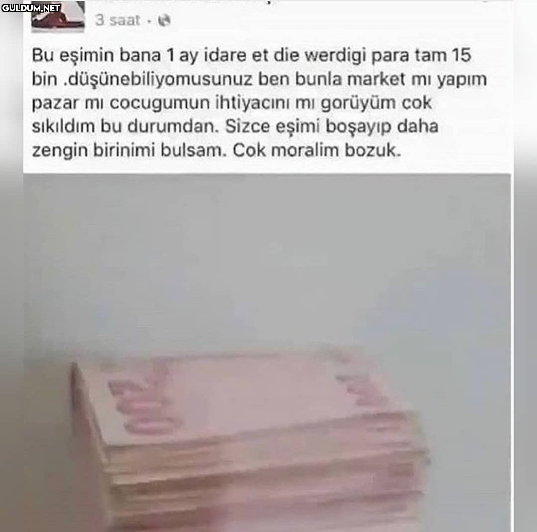 3 saat e Bu eşimin bana 1...