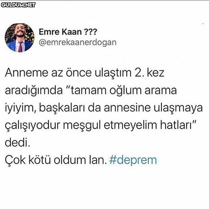 Her Depremde Aklıma Bu...