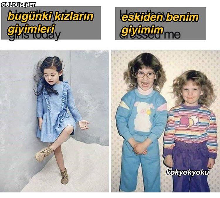 bugünki kızların giyimleri...