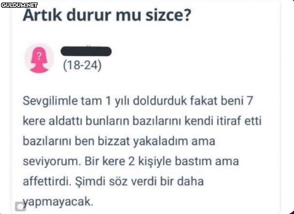 Bence sen yine de çok...