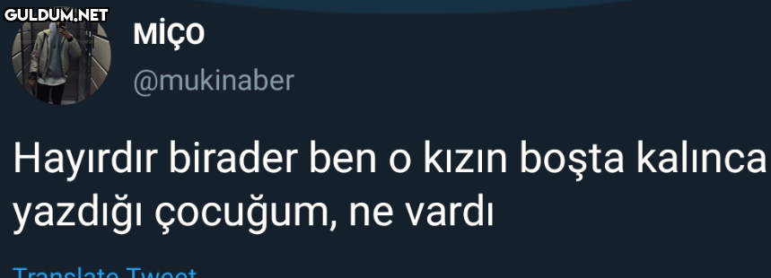 MİÇO @mukinaber Hayırdır...