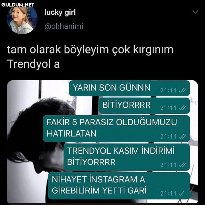 Bugün Trendyol...