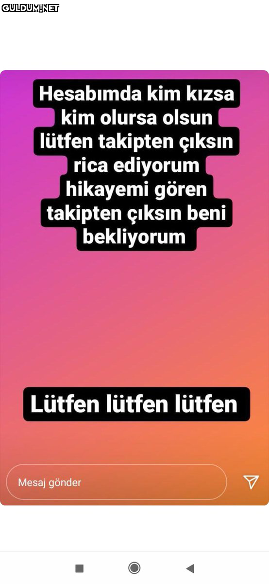 Biri yine tasmayı takmış  ...