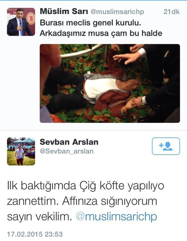 Valla ben de çiğ köfte...