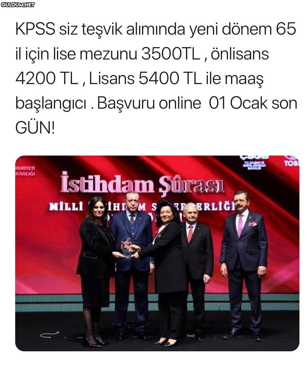 KPSS siz teşvik programı...