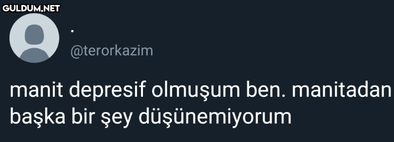 @terorkazim manit depresif...