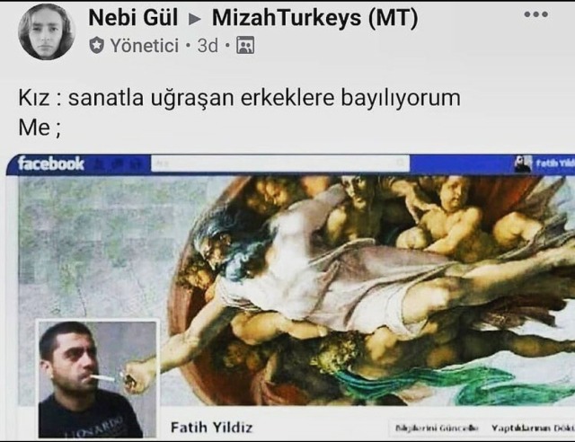 Kız: sanatla uğraşan...