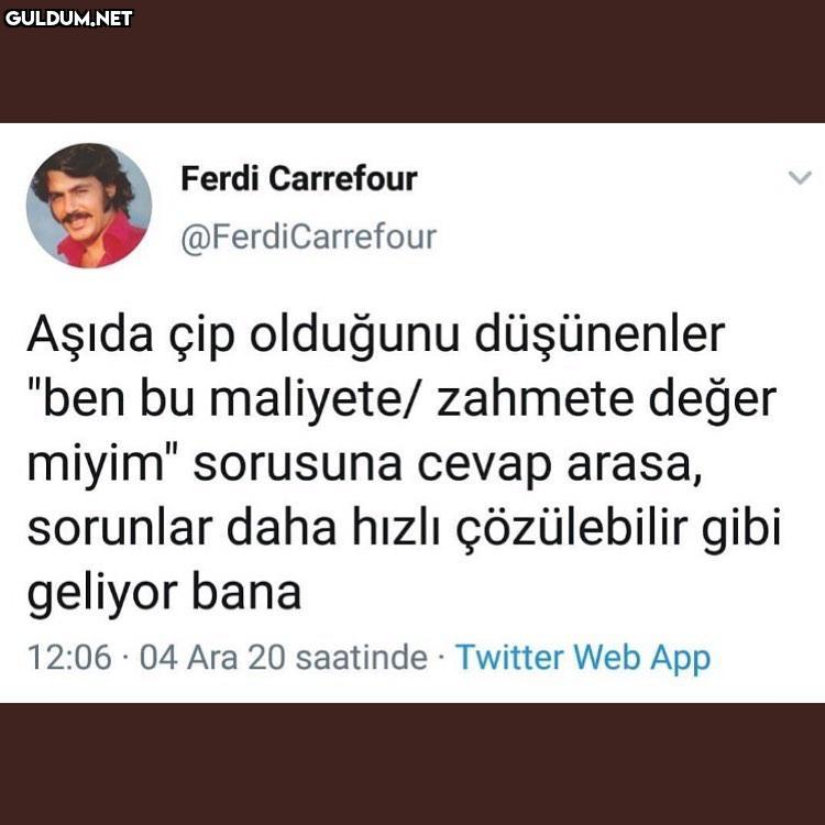 Kesinlikle Ferdi Carrefour...