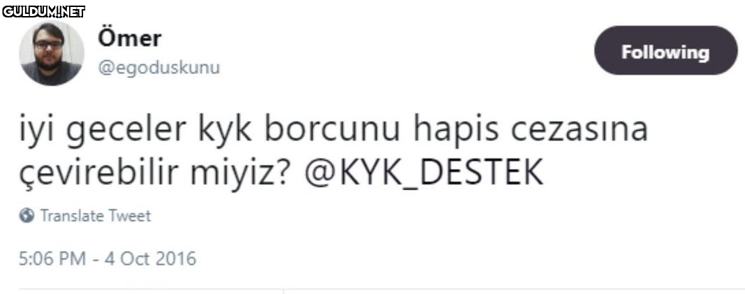 Ömer Following @egoduskunu...