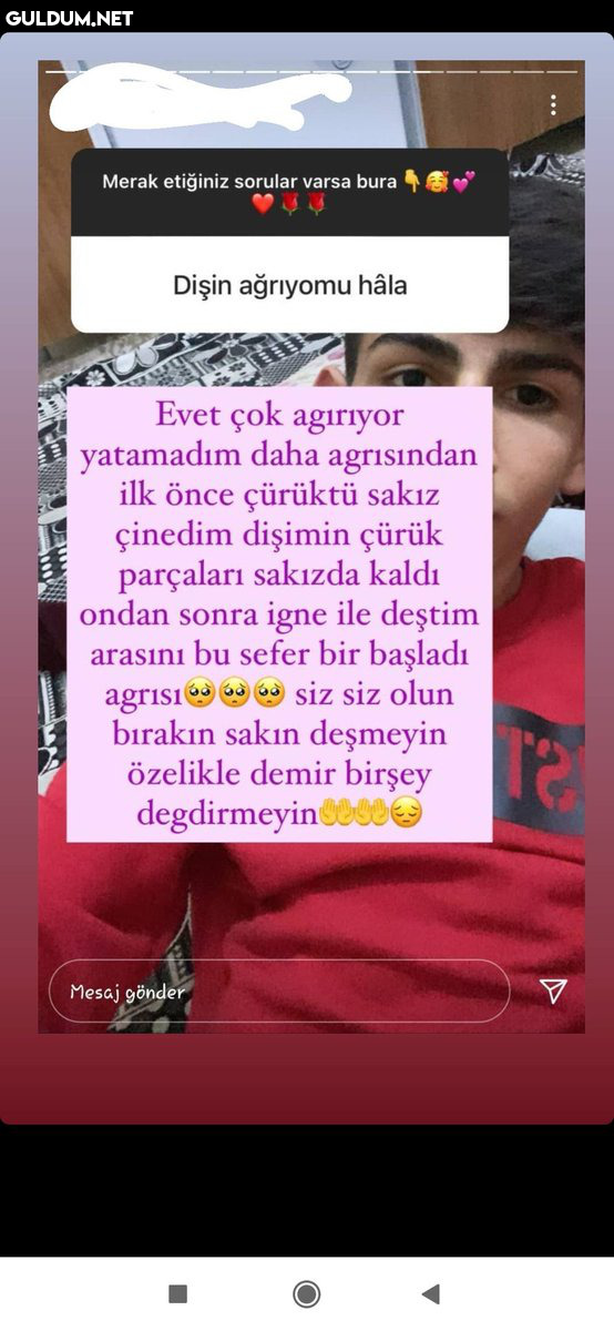 Çekilin kusacağım   Merak...