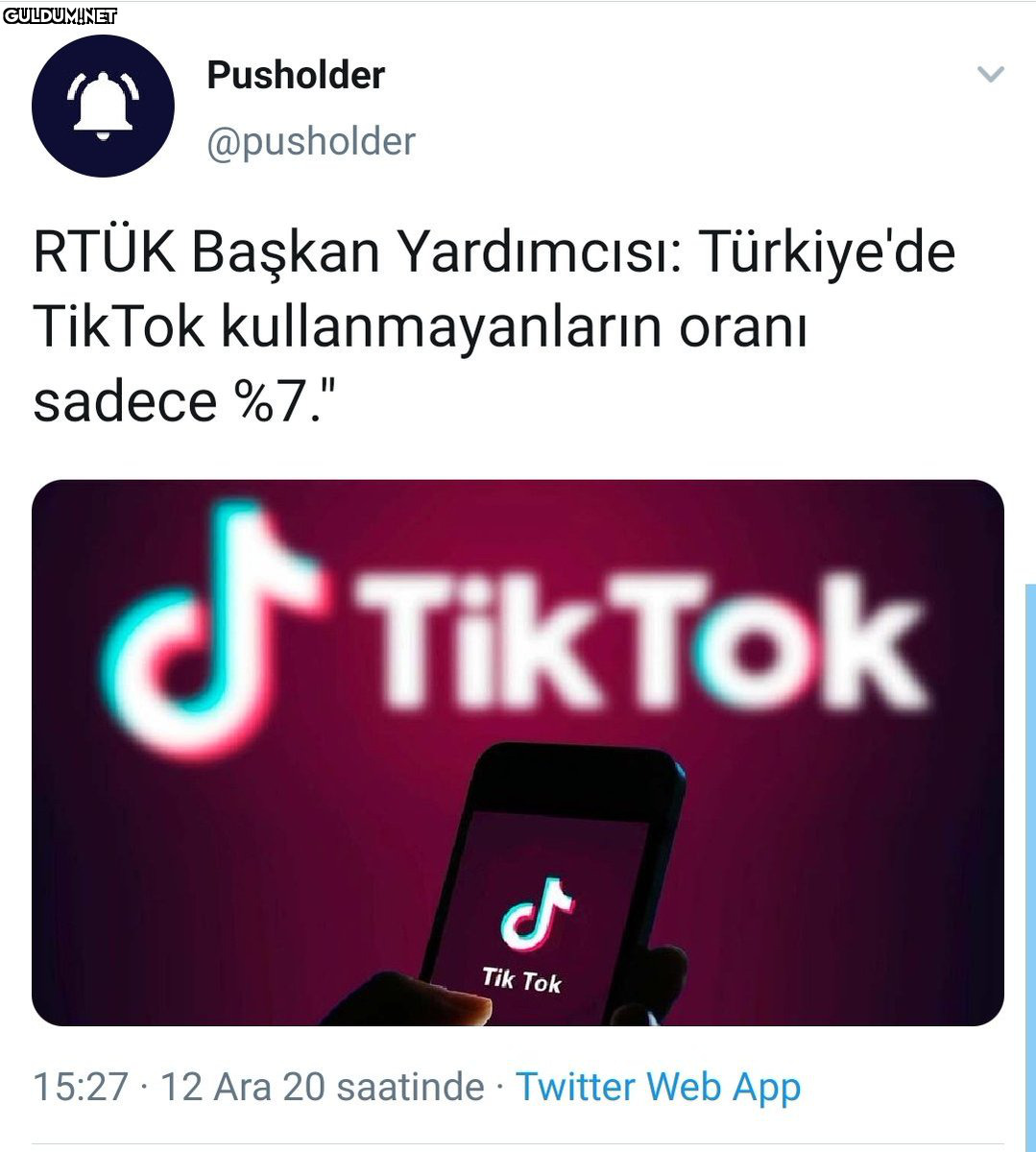 Hiç tiktok indirmemiş...