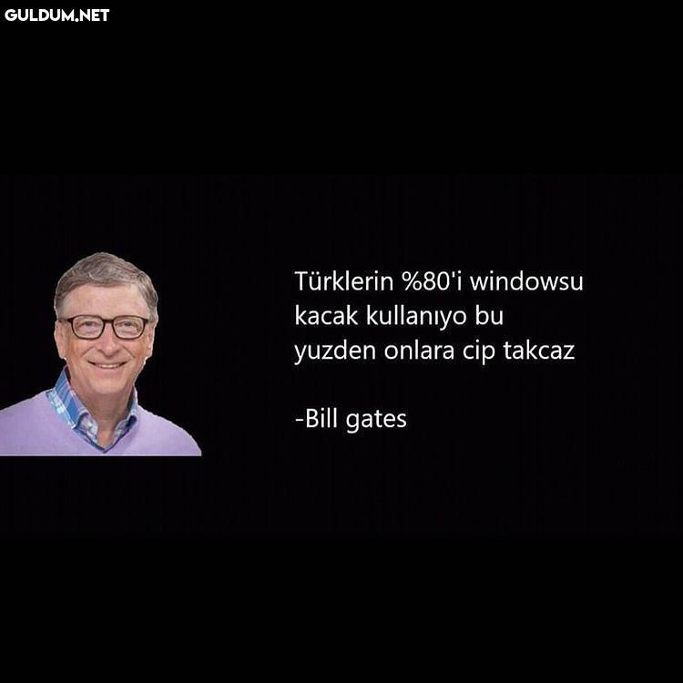 Türklerin %80'i windowsu...