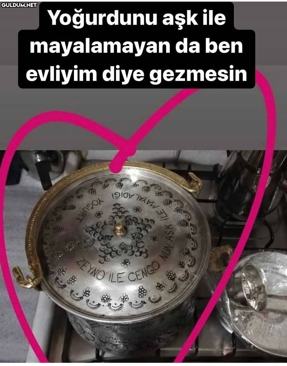 nE   Yoğurdunu aşk ile...
