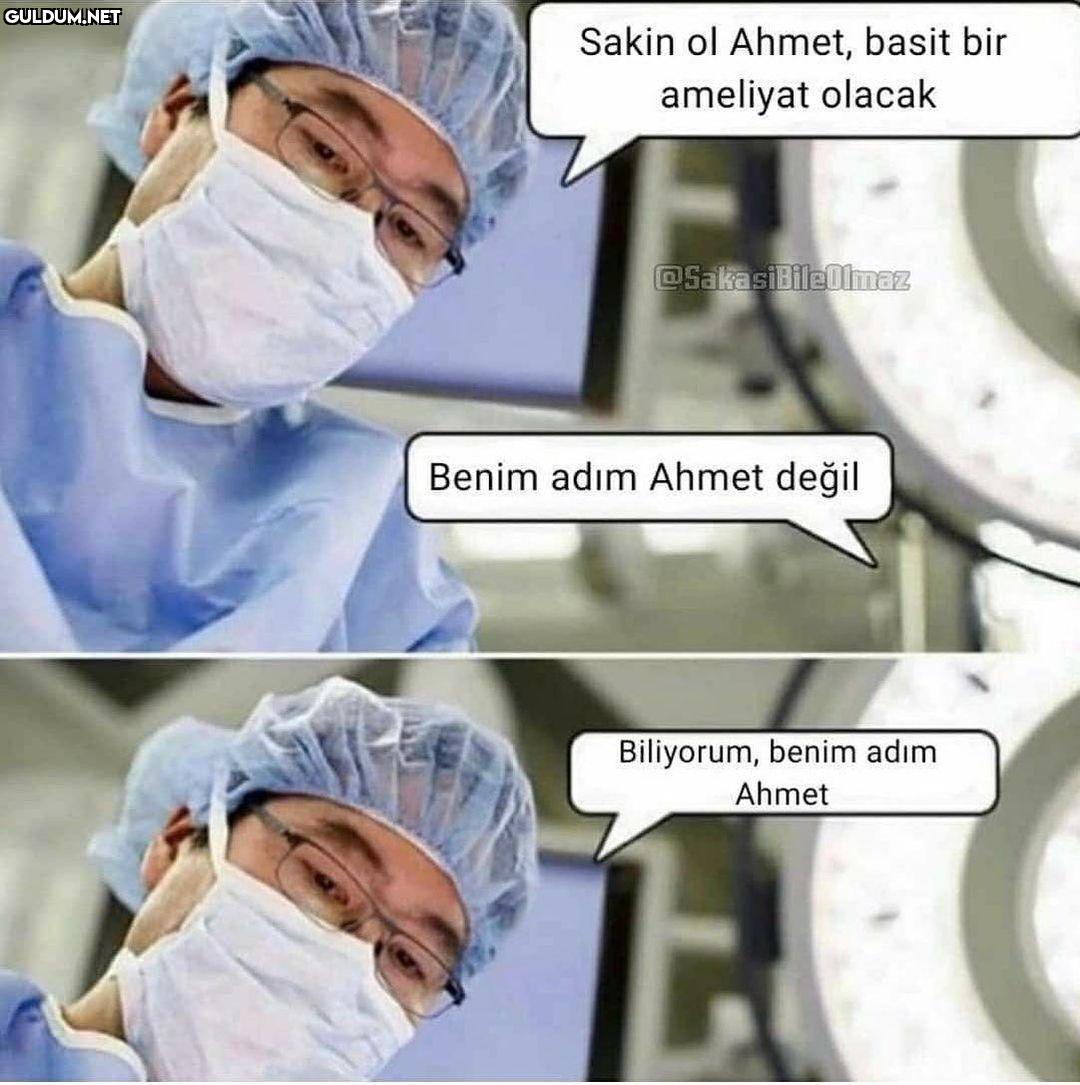 Sakin ol Ahmet, basit bir...