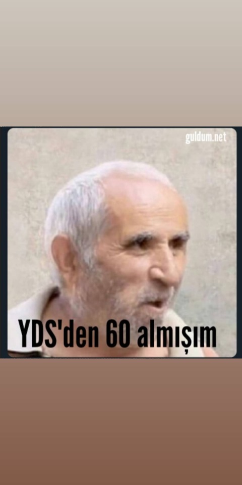 YDS'den 60 almışım