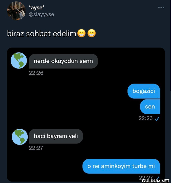 biraz sohbet edelim nerde...