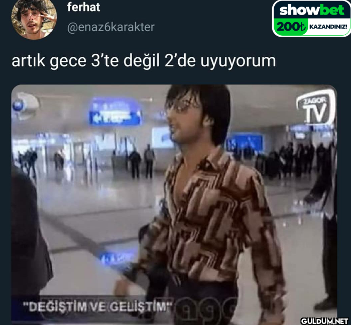 artık gece 3'te değil 2'de...