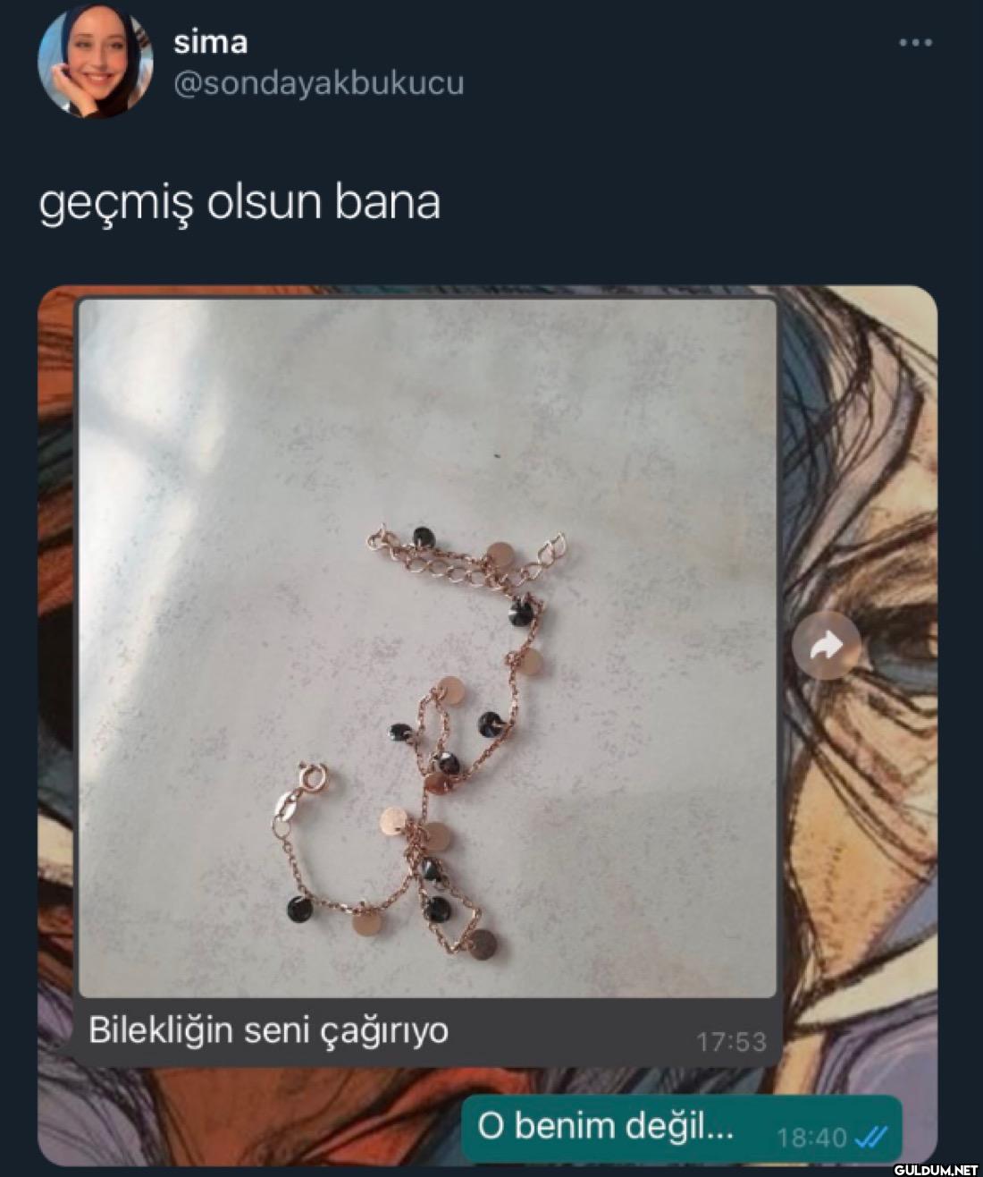 geçmiş olsun bana...