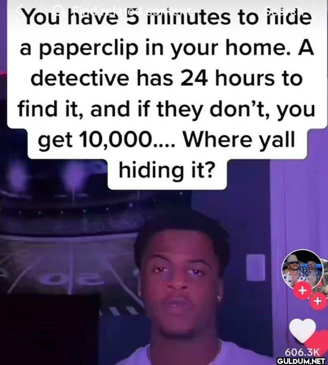in a draw of paperclips   ...