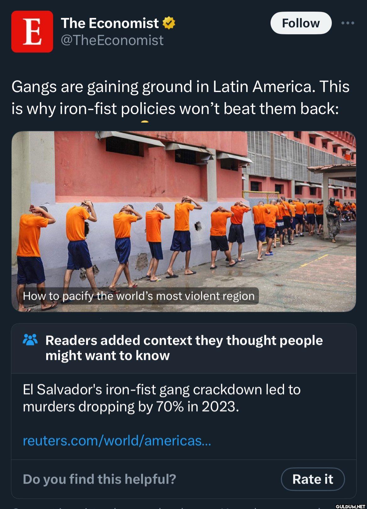 Follow Gangs are gaining...