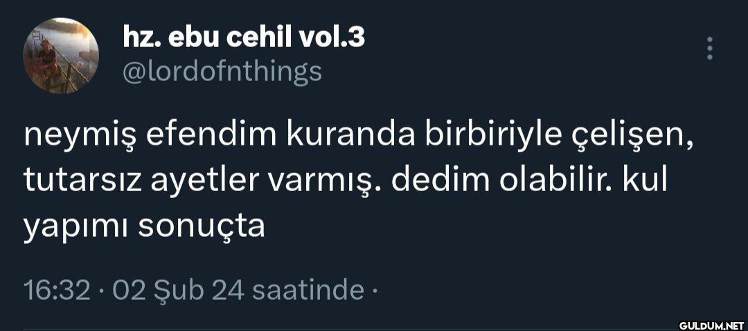 neymiş efendim kuranda...